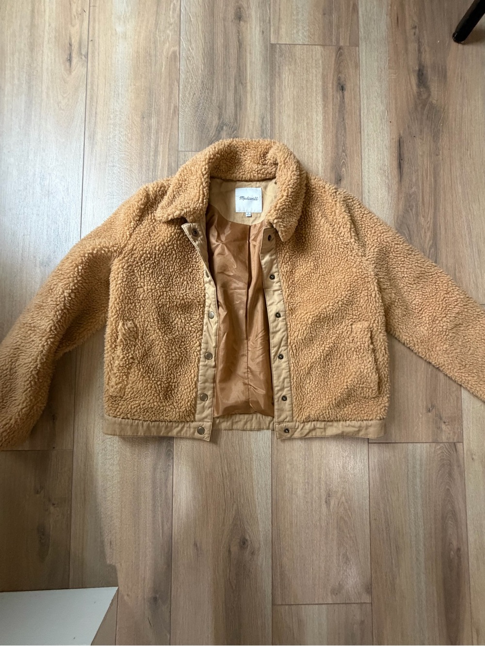 Madewell Kids Teddy Fleece Jacket - Tan